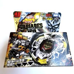 4D Beyblades Tomy Beyblade Metal Battle Fusion Top BB114 VARIARES D D 4D WITH Light Launcher 231215