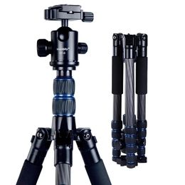 Holders Portable heavy duty Travel Professional Carbon Fibre Tripod Monopod+Ball head for SLR DSLR Digital camera for iPhone DSLR camera