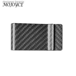 Money Clips Car Auto Slim Card Caon Fiber Holder Credit Card Money Bill Storage Clip KitL231216