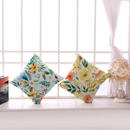Designer 1pc cushion cover 100% Polyester Floral Printed super soft white plush,without cushion insert,for living room bedroom sofa car ZY231023002PPV-BZM020