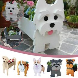 Planters Pots Cute DOG Animal Flower Pot Garden Home Planter Dog Decor Gardening Supplie G A7N2 231215