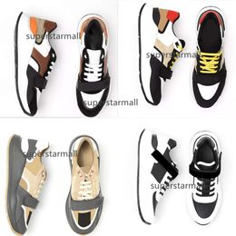 with burberyity Luxurys Designers quality Shoes Cheque sneakers espadrille oversized NO281 Vintage sneaker top men women box platform shoes baskets