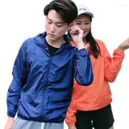 Raincoats Outdoor Running Camping Hiking Bike Sport Jacket Sun-Protect Ultralight Waterproof Dark Women Men Coat