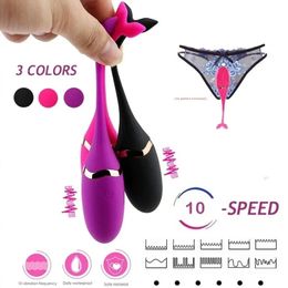 Vibrators Wireless Remote Vibrating Egg 10 Speeds Vaginal Ball Female Massager Vibrator Sex Toy for Women Anal Toy Female Masturbator 231216