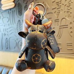 Party Favour Fashion trend leather pattern key chain series cute creative pendant female schoolbag pendant283g