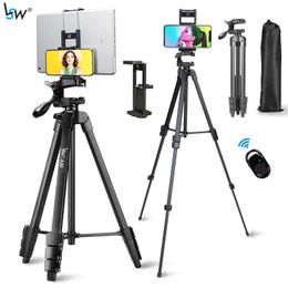 Holders Tripod for Phone Camera 150cm Universal Phone Holder Blue Tooth for Tablet iPhone Samsung Xiaomi Huawei Aluminium Travel Tripode