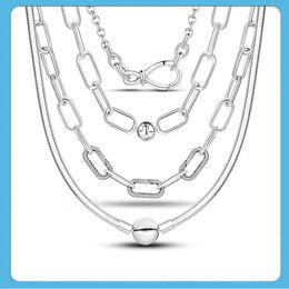 Necklaces Sliver Basic Snake Chain Necklace Choker Infinity Infinite Me Clasp Necklace Collier Femme Jewellery Jewellery Making