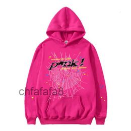 Mens Women Hoodies Young Thug High Quality Designers Hip Hop P*nk Web Puff Print Sp5der 555555 Hoodie Angel Spider Sweatshirts Heavy Fabric Pullover TX4H