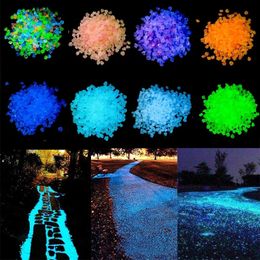 Garden Decorations Luminous Sand Stones Park Road Pebbles Glow in Dark Ornament Party ing Bottle Decoration 231216