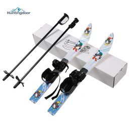 Sledding Children Ski Board Snowboarding Binding Poles for Kids Skiing Snowboard Gifts Winter Sports 510 years old 231215