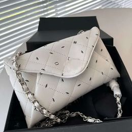 New Designer Women S Shoulder Classic Design Genuine Leather Printed Diagonal Straddle Fashionable Underarm Chain Bag