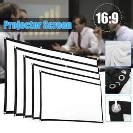 Projection Screens Portable Projector Screen Simple Curtain AntiLight 607284120150 Inch Canvas For Home Outdoor Office 231215