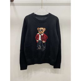 Men Designer Polo Sweater Thick Warm Pullover Slim Knit Knitting Laurens Jumpers Small Horse Brand Cotton tops Women's Fashion Bear SweatshirtL8PW