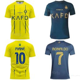 Al Nassr 23 24 Soccer 2 Sultan Al-Ghannam Jersey 94 Anderson Talisca 7 Cristiano Ronaldo 10 Sadio Mane 29 Abdulrahman Ghareeb Football Shirt Kits Uniform Club Team