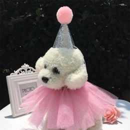 Dog Apparel Sequins Plush Doll Cat Birthday Hat Bow Tie Cap Collar Crown Lace Children Boy Girl Party Pet Accessories Decoration Easter