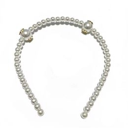 Korean hand-made white pearl headbands C hair hoop elegant and simple hair band hairpin for ladies favorite decoration head orname3201