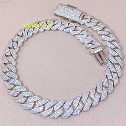 Jewelry Designer Jewelry Custom Real Moissanite Diamond Vvs Cuban Necklace Iced Cuban Link Chains Necklace Cuban Men