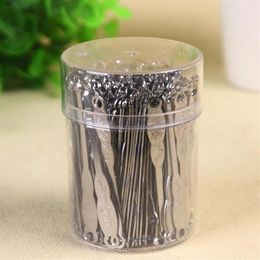 stainless Steel Silver Ear Pick Curette Wax Cleaner Removal remover Stick spoon ear cleaner wax remover Dab Dabber tool atomizer258F
