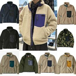 Winter Mens Jackets fleece varsity jackets Lamb Cashmere hoodies pullover hooded jogger women outwear coats S-2XL 8I9D