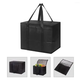 Dinnerware Portable Cooler Bag Reusable Insulated Bags Shopping For Groceries Pizza Aluminum Foil Delivery Thermal