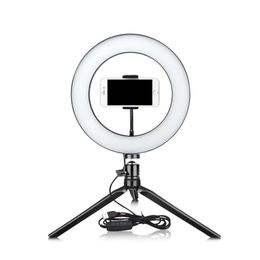 Accessories Led Selfie Ring Light Photography Lighting Kit Ring Lamp with Tripod for Live Video Phone