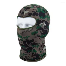 Cycling Gloves Outdoor Full Face Mask Spandex Balaclava Thin Motorcycle Ski CS Digital Green Camo