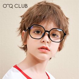 Sunglasses O-Q CLUB Kids Glasses Frame Blue Light Blocking Children's Computer Eyeglasses TR90 Soft Flexible Myopia Optical Eyewear 5101 231215