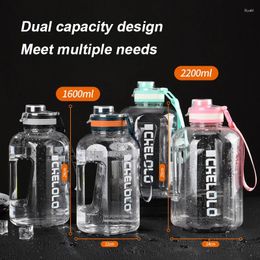 Water Bottles 2200ml Sport Bottle Kettle Large GYM BPA FREE 1 Gallon Drink Waterbottle Bottl Cup 1.6 Litre