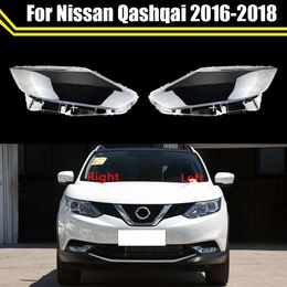 Car Front Headlight Cover Auto Headlamp Lampshade Lampcover Head Lamp Light Glass Lens Shell for Nissan Qashqai 2016 2017 2018