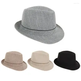 Berets Men Fedoras Top Jazz Plaid Hat Adult Bowler Hats Classic Version Chapeau