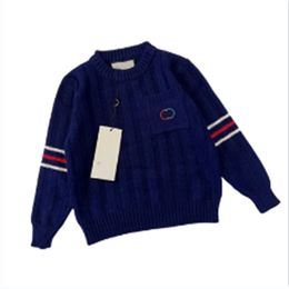 Çocuk Moda Sweaters Erkek Kız UNISEX BEBEK KÜÇÜK KAZANIŞ KIŞ KAT SÜREKLERİ Çocuk Sıcak Mektup Baskılı Kazak Jumper Giyim Boyutu 90cm-160cm A12