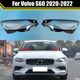 Auto Head Light Caps for Voo S60 2020 2021 2022 Car Front Headlight Cover Lampshade Shell Headlamp Mask Lamp Lens Glass Case