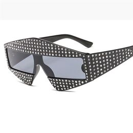 Catwalk Shows Square G Sunglasses 400 Piece Shiny Rhinestone Frame Men Women Brand Glasses Designer Fashion Shades L1632517