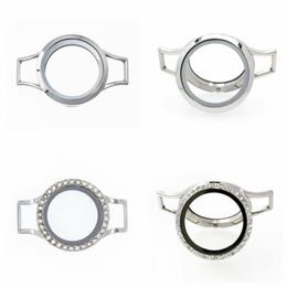 Tennis 5pcs 10pcs 30mm Magnetic Glass Floating Locket Copy Stainless Steel Watch Wrap Bracelets Bangle Fit For Charms Jewelry255t