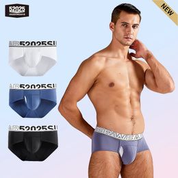 Underpants 52025 Men Underwear Separation Pouch Briefs Quickdrying Silk Mesh Slips Patented Sexy 231215