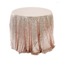 Table Cloth Suitable For El Wedding Banquet Reception Birthday Decoration Round Multi-color Tablecloth Sequin Small Flash