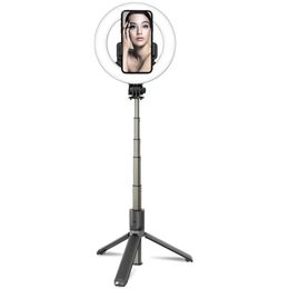 Accessories Foldable Portable Selfie Stick Ring Light with Tripod Stand Mobile Phone Holder Led Rechargeable Dimmable Ringlight for Tik Tok