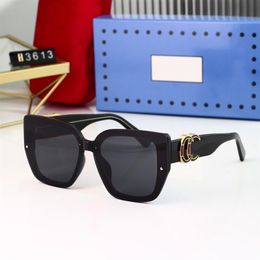 Sunglasses For Women Summer 3613 Style Fashion Anti-Ultraviolet Retro Plate Oval Full Frame Glasses Velvet case Box338x