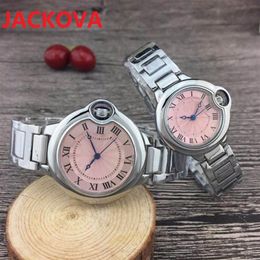 Women Men Watches 32MM 38MM dial High Quality Rolse Gold Silver Stainless Steel Quartz Battery Lady Watch279U