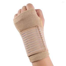 Wrist Support 1 Pair Elastic Bandage Sport Tool Compression Breathable Guard Sweat-absorbent Safety Hand Brace Badminton