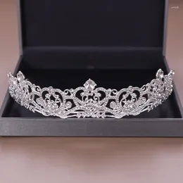 Hair Clips Lovely Princess Crystal Tiaras And Crowns Headband Kid Girls Bridal Prom Crown Wedding Party Accessiories Jewellery NA