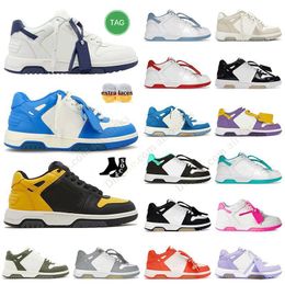 out of office luxury brand casual shoes mens womens black patent leather and white orange light pink purple designer sneakers men women platform trainer loafers