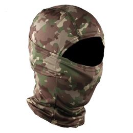 Cycling Caps Masks Tactical Camouflage Balaclava Army Face Mask Outdoor Cycling Quick Dry Face Shield Military Moto Skull Mask Hunting Helmet Cap 231216