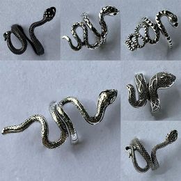 whole 30Pcs mix snake punk cool fit Alloy band rings for women men kinder gifts jewelry260Y