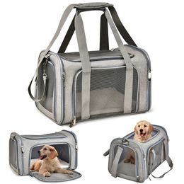 Cat s Crates Houses Dog Bag Soft Side Backpack Cat Pet s Dog Travel Bags Airline Approved Transport For Small Dogs Cats Outgoing 231216