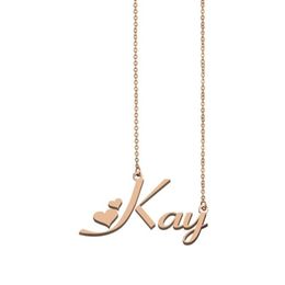 Pendant Necklaces Kay Name Necklace Custom For Women Girls Friends Birthday Wedding Christmas Mother Days Gift326E