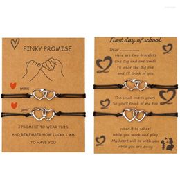 Charm Bracelets 1 Set Trendy Heart Shaped Bracelet For Women Men Lock Pendant Rope Chain Bangle Friendship Couple