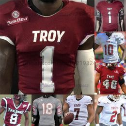 Gunnar Watson Kimani Vidal Troy Trojans Football Jersey College Goose Crowder Jayden McDonald Tucker Kilcrease JD Sherrod Jameson Holcomb Tyler Cappi