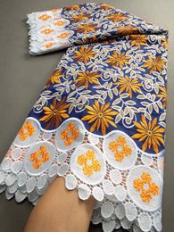 Table Cloth African Cotton Lace Fabric with Guipure 2023 Nigerian Stones For Sewing Women Dresses TY3471 231216