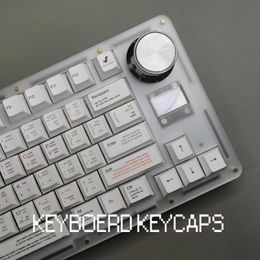 Keyboards Programmer Theme Keycap Cherry Profile Custom PBT 131 Keys Sublimation Keycaps for Mx Mechanical Keyboard Key cap 231216